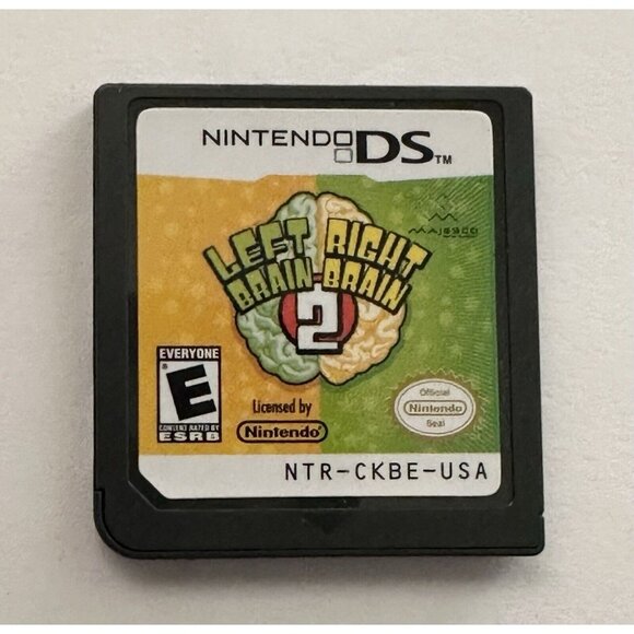 Left Brain Right Brain 2 Game Nintendo DS  w/ Case & Instruction Booklet Rated E - Picture 6 of 7